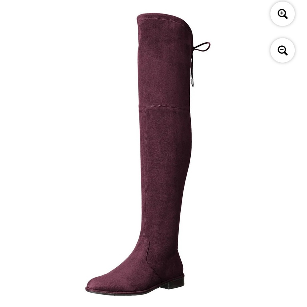 Marc Fisher Over-the-Knee Flat Boot in Burgundy